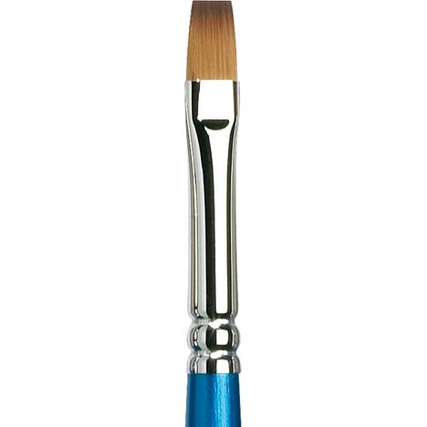 Winsor & Newton Cotman WN5305008, Pennello, Legno, Nr. 8 - 7 mm, Flach - Pinsel, langer Stiel, Blu (1/4)