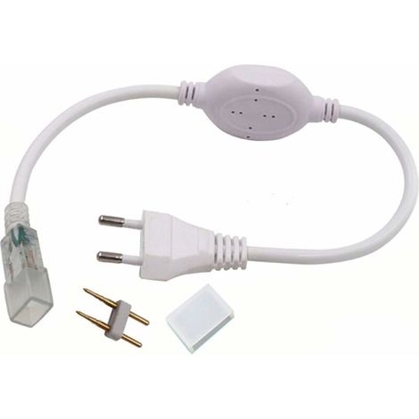 Memkey – Interrupteur transformateur 220V – Adaptateur d'alimentation pour bandes LED – Étanche IP65 – Installation facile avec crampons et vis
