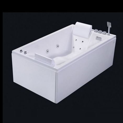 Bagno Italia Vasca da bagno idromassaggio 170x100cm con riscaldatore e 34 getti ad aria e acqua (1/3)
