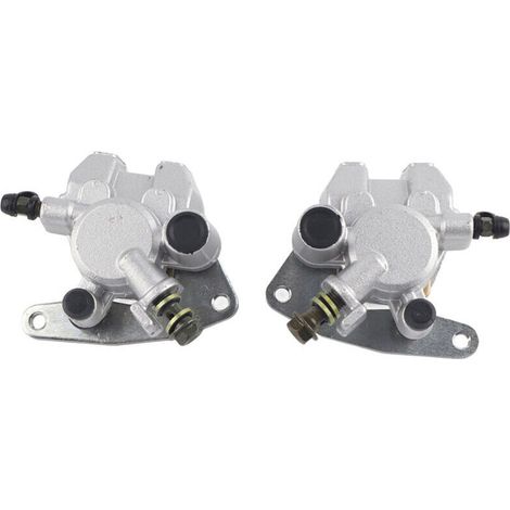 Front Brake Calipers, 2 pieces Front Brake Caliper Assembly Set for Kodiak 400 1999-2006/Kodiak 450 2003-2006. (1/5)