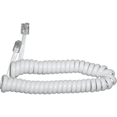 CORDON TELEPHONE BLANC BLINDE POUR PIECES ACCESSOIRES TELEPHONIE - 2919598