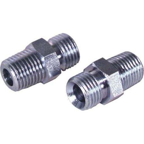 Pneumatikverschraubung, Edelstahl, Kraftstoffeinspritzdüse, DN8, 1/4"-Sechskant-Geradgewinde, robuster, hochdruckfester Doppelgewinde-Außengewindeanschluss (1/4)