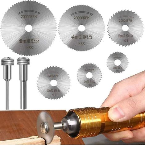 Trennscheiben für Dremel-Rotationswerkzeuge, HSS, Mini-Kreissägeblatt zum Schneiden von Holz, Kunststoff und Metall (1/5)