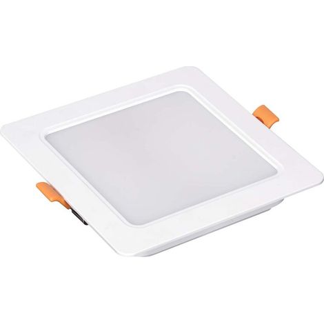 Faretto Led Da Incasso Quadrato 24W 2400LM Freddo 6000K 225X225mm Montaggio 2 In 1 Da Plafone e Da Incasso