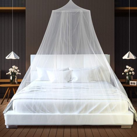 Mosquito Net, Dome Mosquito Nets, Bed Mosquito Net Large Polyester Mosquito Net, Fit Bed Canopy for Crib, Single Bed, Double Bed (1/5)