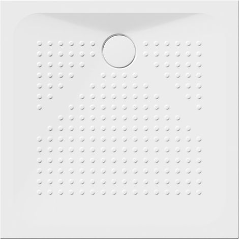 Receveur de douche en céramique carré 90x90x4cm, blanc ExtraGlaze