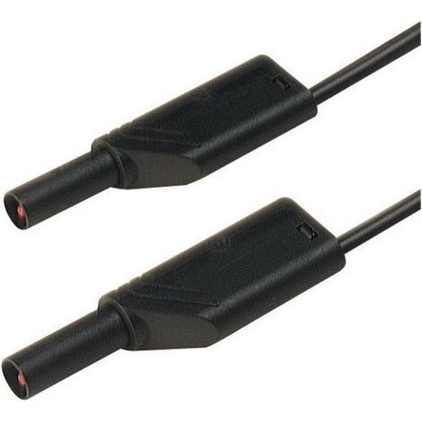 Hirschmann Test & Measurement MLS WS 25/1 sw Sicherheits-Messleitung Lamellenstecker 4 mm Lamellenst (1/3)