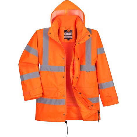Parka Haute-Visibilité Respirante Interactive couleur : Orange taille XXL - PORTWEST