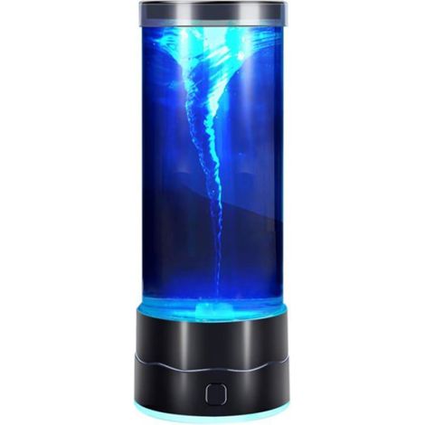 Lampe Tornade - Effet Eau Tourbillonnant - Veilleuse Décorative avec Dégradé 7 Couleurs LED - Pour Chambre Bureau Salon - 1 Pièce (1/5)