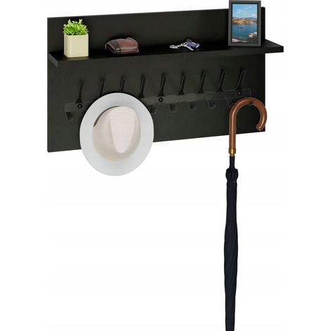 Kleiderbügel Loft, 70 cm – komplett schwarz, robust und stilvoll (1/5)