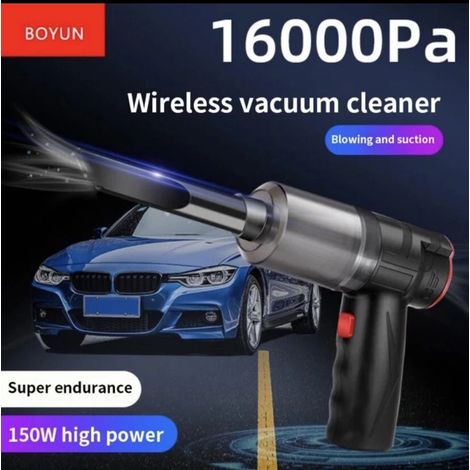 Aspirateur voiture sans fil 16000pa – Puissant 2 en 1, portable, mini aspirateur mains libres domestique (1/5)