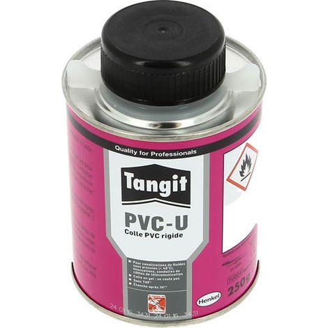 Tangit – Colle gel PVC rigide pour canalisations – Soudure à froid – Haute pression jusqu'à 16 bars – Application facile en gel – Pot 250g