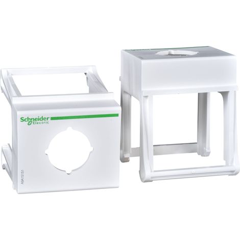 Support bouton/voyant diamètre 22mm clipsage sur rail modulaire SCHNEIDER A9A15151