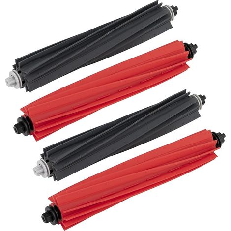 FOREHILL (4 pezzi) Spazzole a rullo Q8 Max compatibili con Roborock S8 Pro Ultra/ Q5 Pro/ Q5 Pro+/ Q8 Max/ Q8 Max+, spazzole a rullo doppie (1/5)