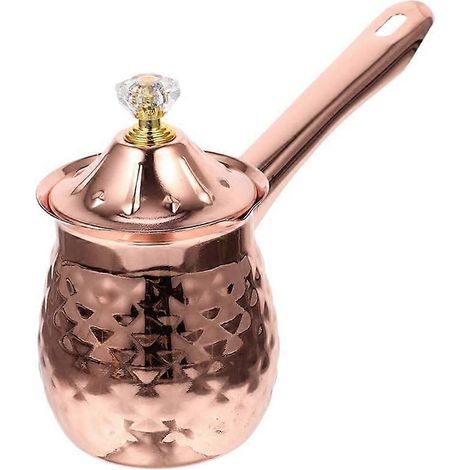 Turkish cafetière Copper café thé machine Rose or (1/5)