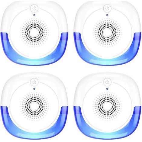 pair 4 pcs d'insectifuge à ultrasons, adaptés à la lutte antiparasitaire, anti-moustique, cafard, mouches et souris-Fei Yu (1/5)