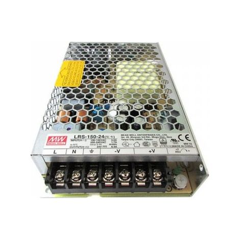 Alimentatore MW MEAN WELL CV Trasformatore 24V 150W 6,5A LRS-150-24 Per Prodotti A Led (1/3)
