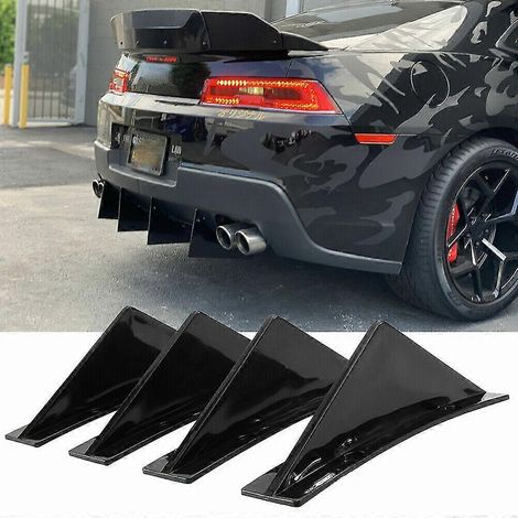 Diffuseur de pare-chocs arrière pour Chevrolet Camaro, ailerons de requin brillants (1/5)
