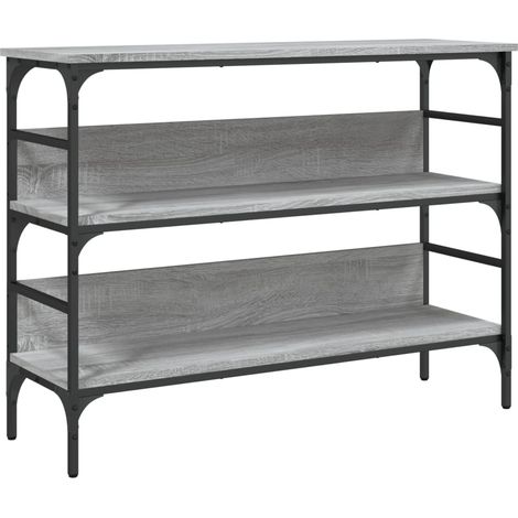 Maison Exclusive - Tavolo Consolle Grigio Sonoma 100x32x75 cm in Legno Multistrato