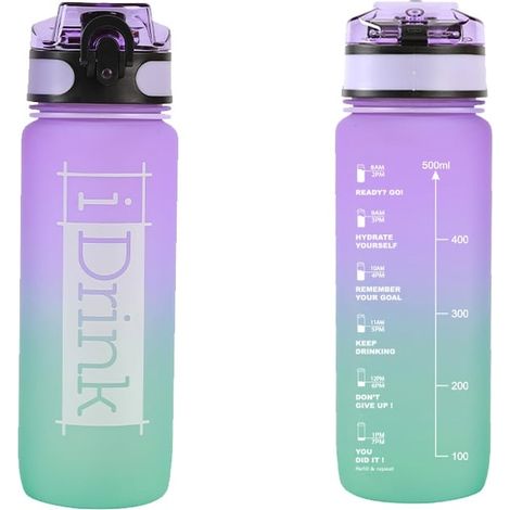 I-Drink - Tritan Bottle - 750 ml purple and aquamarine (ID2121)