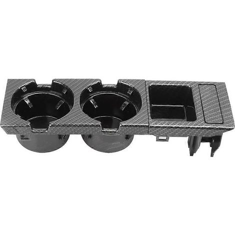 Porte-gobelet et vide-poches pour console centrale 51168217953 51168217957 Compatible avec BMW Série 3 BMW E46 (années-modèles 1999-2006) Aspect fibre de carbone (1/5)