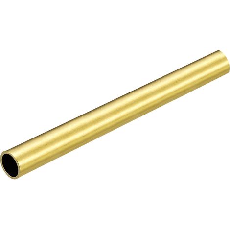 Brass Tube, 11mm OD 1mm Wall Thickness 100mm Length Round Pipe Tube for Industry, DIY Projects (1/5)