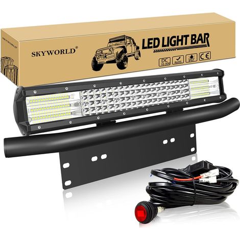 50CM 510W Led Light Barre avec Support de Plaque, 12V Câblage Kit (1/5)