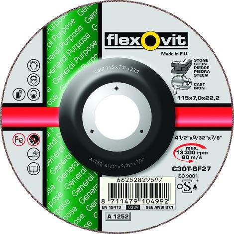 Meule à tronçonner INDUSTRIAL LINE General Purpose - Ø 125 mm - Épaisseur 3.4 mm - FLEXOVIT