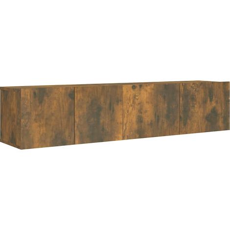 Maison Exclusive - 2-tlg. TV-Schrank-Set Räuchereiche Holzwerksto (1/5)
