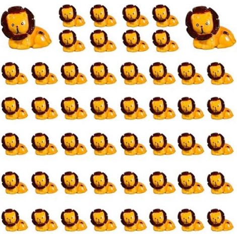 Mini-Dschungeltierfiguren Löwe Wildtier-Miniaturfiguren