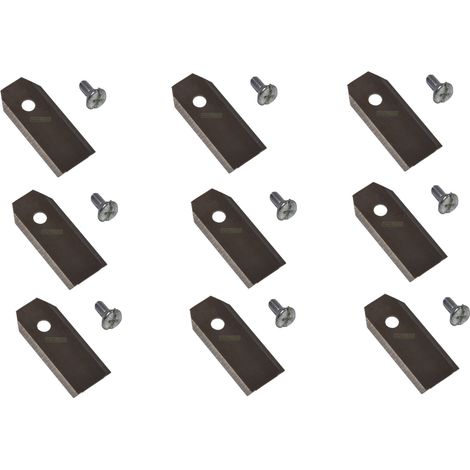 9 X 4,3 CM lame en acier inoxydable pour robots tondeuse McCulloch ROB R600, R1000 / FLYMO 1200R (1/3)