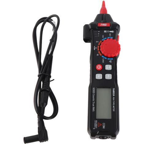 Multimètre numérique stylo 6000 counts voltmètre RMS réel testeur de tension stylo intelligent avec test de niveau logique pour mesure tension DC AC courant DC AC capacité fréquence neutre et phase (1/5)