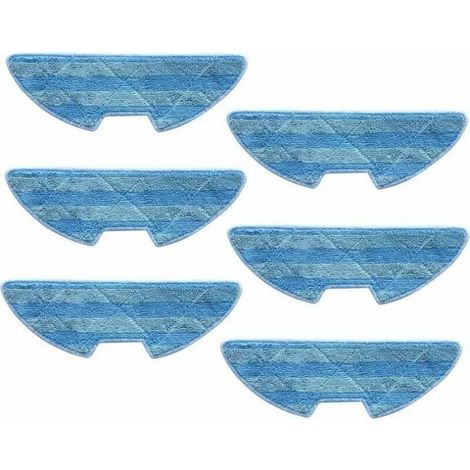 Lot de 6 Chiffons de Nettoyage pour Aspirateur Robot Proscenic VSLAM 811GB VSLAM 911SE (1/3)