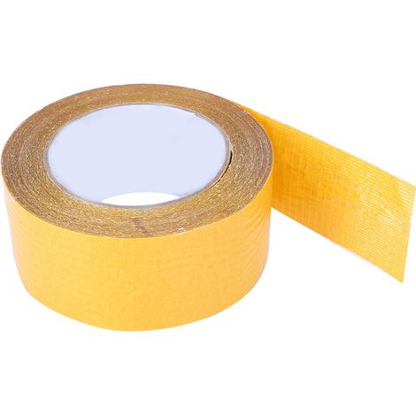 Ruban adhésif résistant en fibre de verre imperméable, ruban double face en fibre de verre à mailles croisées pour gazon (50 mm x 20 m) (1/4)