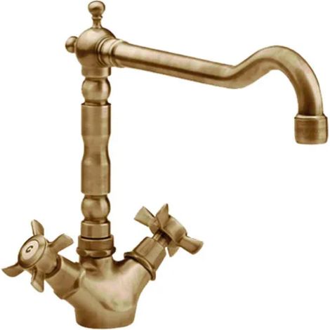 Rubinetto Monoforo per Lavello Orientes Bronzato 3/8 Rubinetterie Eurorama
