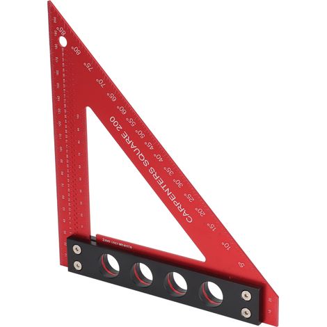 Zimmermannswinkel aus Aluminiumlegierung, multifunktionales Werkzeug zum präzisen Anzeichnen mit gut sichtbarer Skala (1/5)