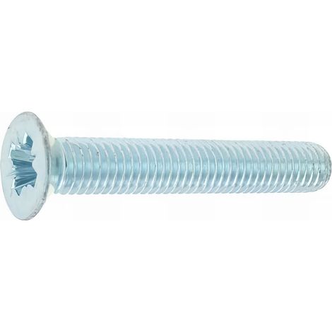 500 Vis métaux tête fraisée pozidriv zingués blanc DIN965 - diamètre 3,0 mm - Longueur 30 mm mm - Diamètre 3 mm