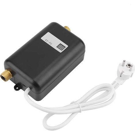 Elektrischer Warmwasserbereiter, 220 V-240 V / 50-60 Hz, 3800 W, Durchlauferhitzer, geeignet zur Umwandlung von kaltem Wasser in Warmwasser in Küche und Bad, einstellbare Wasserdurchflusstemperatur (s (1/4)