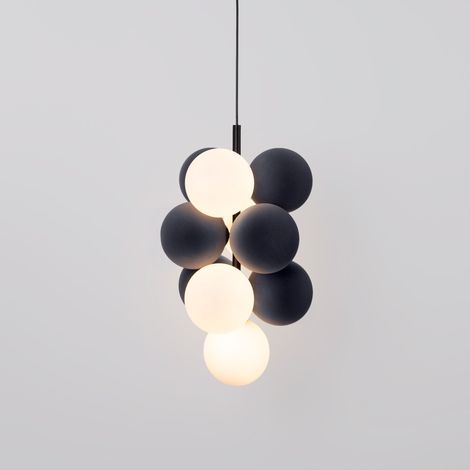 Lampada acustica a sospensione verticale "DRAC" - 4 sfere
