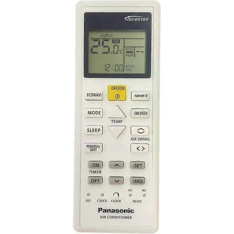 Nouvelle télécommande pour climatiseurs Panasonic AC A75C00370, A75C12670, A75C03420, A75C00510 et A75C01990 (1/4)