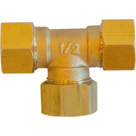Té bicône égal 706B 12 mm pour tube cuivre - THERMADOR 706B12