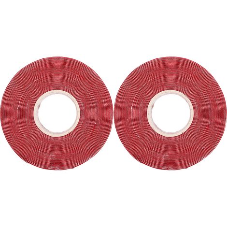2 Bandes de Kinésiologie 5cm x 5m pour Récupération Musculaire et Performance Sportive - Rouge (1/5)
