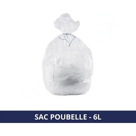 FILFA FRANCE - Sac poubelle 6L - Blanc - 10U - x2000 sacs (1/4)