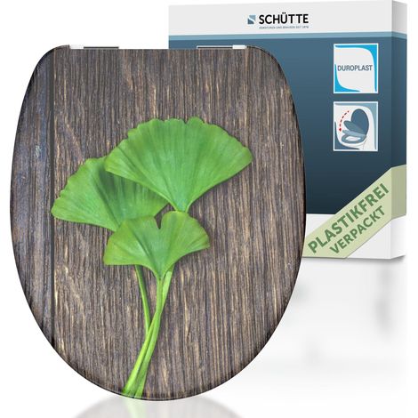 SCH�TTE WC-Sitz aus Duroplast mit Absenkautomatik Toilettendeckel mit Motiv Klodeckel Floral 82154
