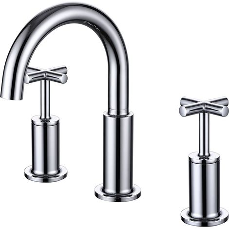 RAK Ella 3-Hole Bath Filler Tap Deck Mounted - Chrome (1/2)