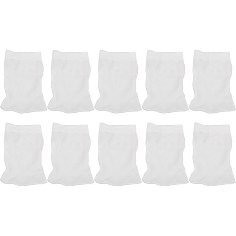 Lot de 10 sacs filtrants pour écumoire de piscine, filets à poussière de rechange, outils de nettoyage (1/5)