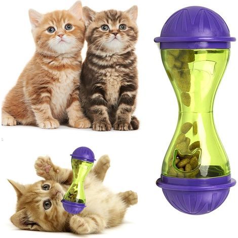 Distributeur de nourriture pour chien et chat Jouet en plastique distributeur de nourriture pour animaux de compagnie-Fei Yu (1/5)