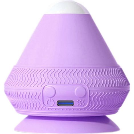 Balle de massage électrique à ventouse pour le dos et les épaules, violette, pour soulager la douleur-AquaForge