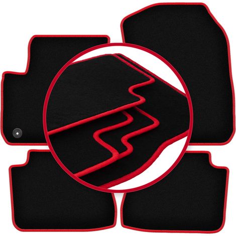 Tapis de sol CARLUX-RED pour Peugeot e-208 II berline (2019-) (1/5)