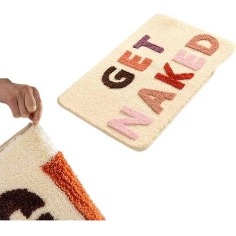 Rutschfeste Badematte – 50 x 80 cm – Beige – Saugfähige Badematte – Waschbar bei 60 °C (1/5)